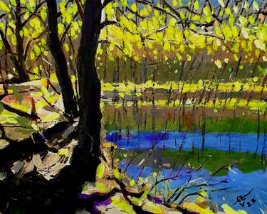 Original Expressionism Landscape Paintings by Victor Costachescu