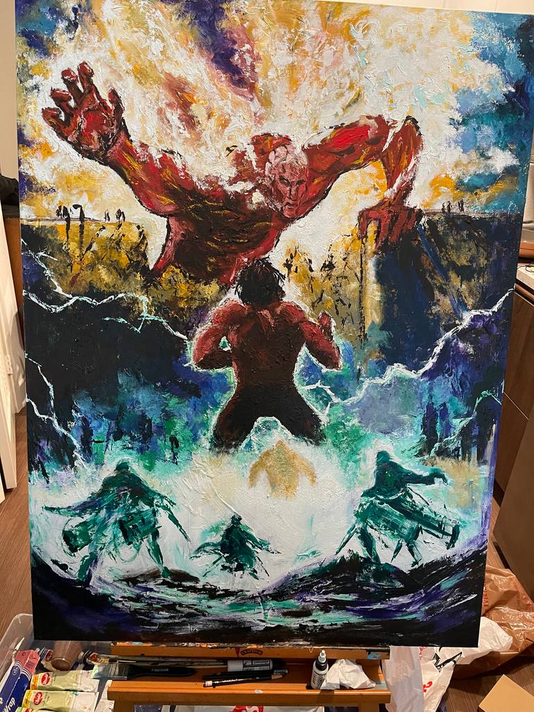Original Abstract Expressionism Fantasy Painting by Eric Son