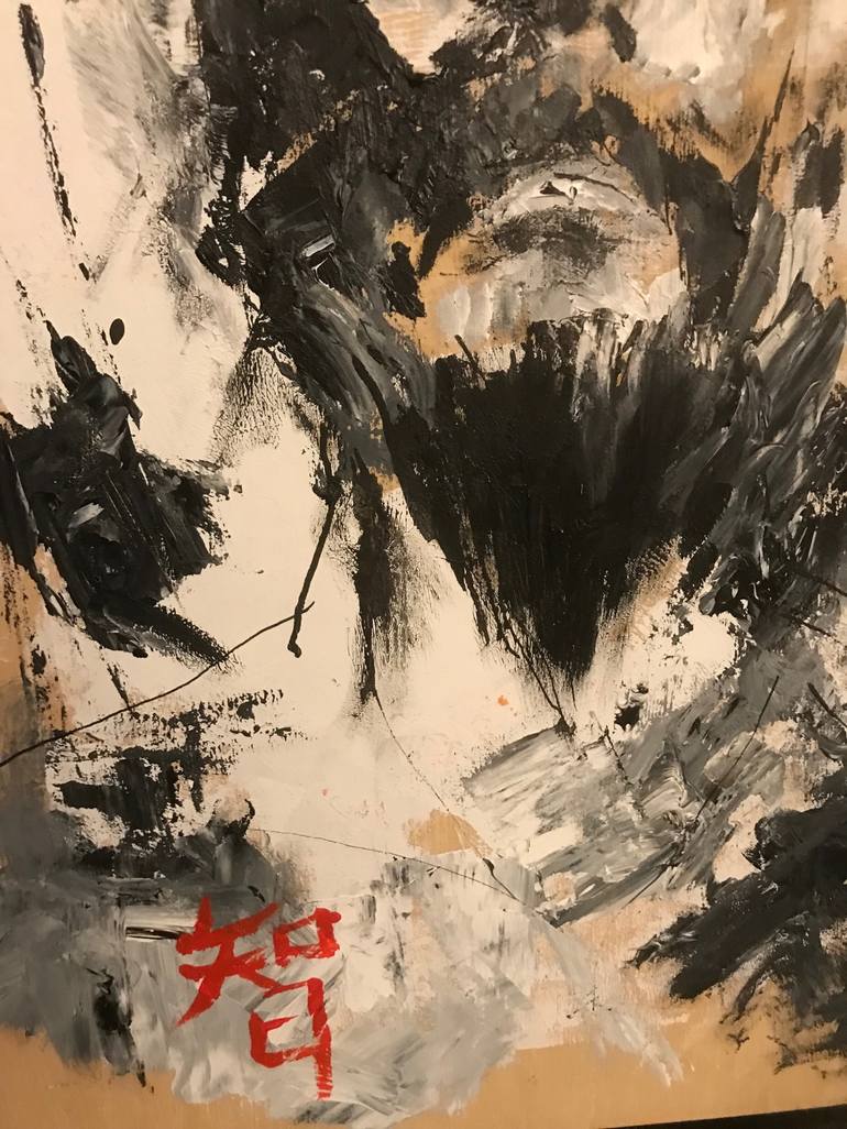 Original Abstract Portrait Painting by Eric Son