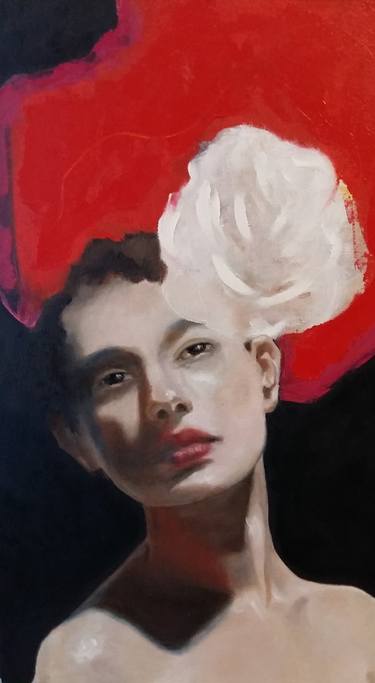 Original Figurative Portrait Paintings by Laura Gonzalez del Valle