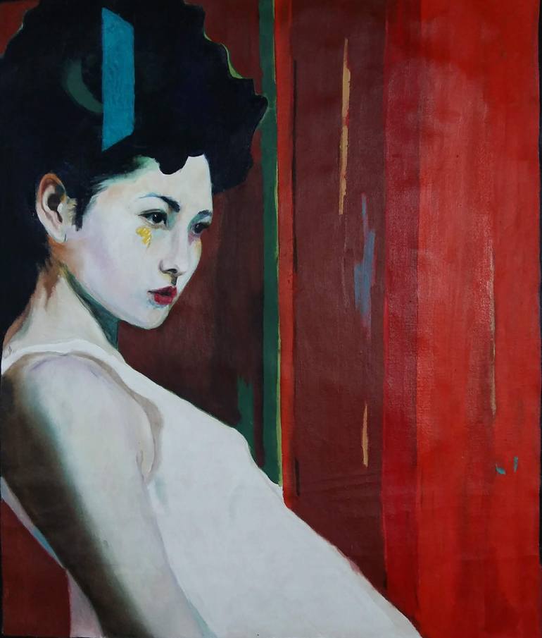 Aiko Painting by Laura Gonzalez del Valle | Saatchi Art