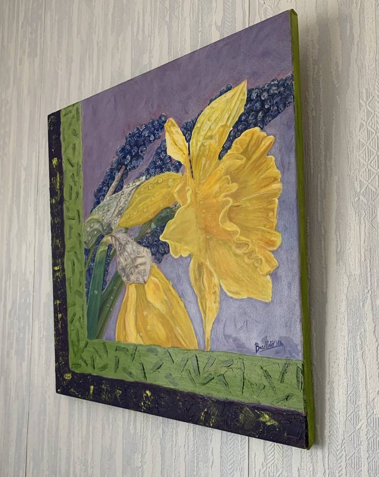 Original Floral Painting by Busellato Marie-Ange