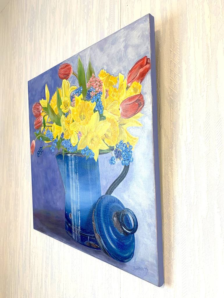 Original Floral Painting by Busellato Marie-Ange