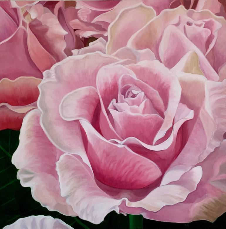 Original Floral Painting by Busellato Marie-Ange