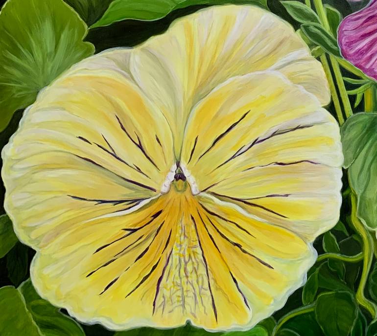 Original Figurative Floral Painting by Busellato Marie-Ange