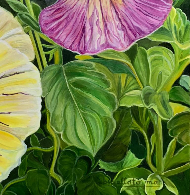 Original Figurative Floral Painting by Busellato Marie-Ange