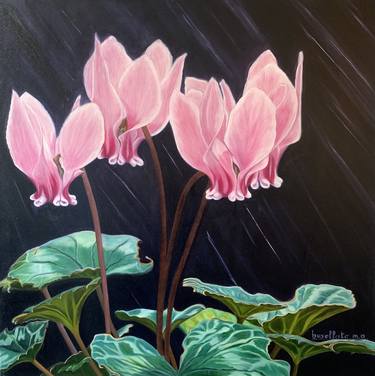 Original Floral Paintings by Busellato Marie-Ange