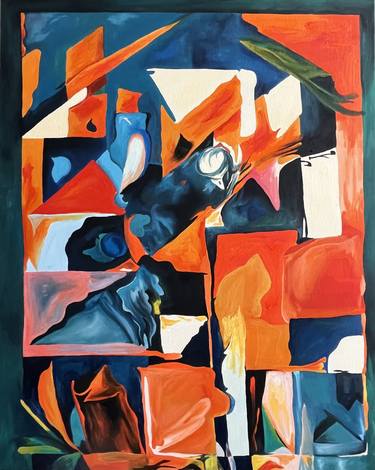 Original Abstract Geometric Paintings by Nihan Akgün Dişlon