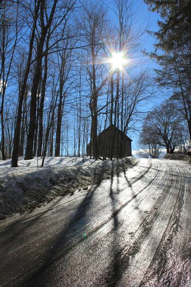 Winter Sun and Shadow on a Country Road- Limited Edition 1 of 10 thumb