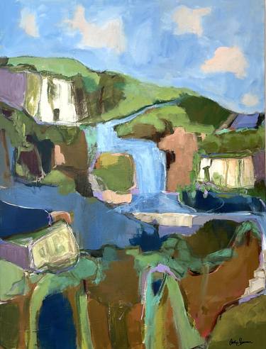 Original Abstract Expressionism Landscape Paintings by Julie Spencer