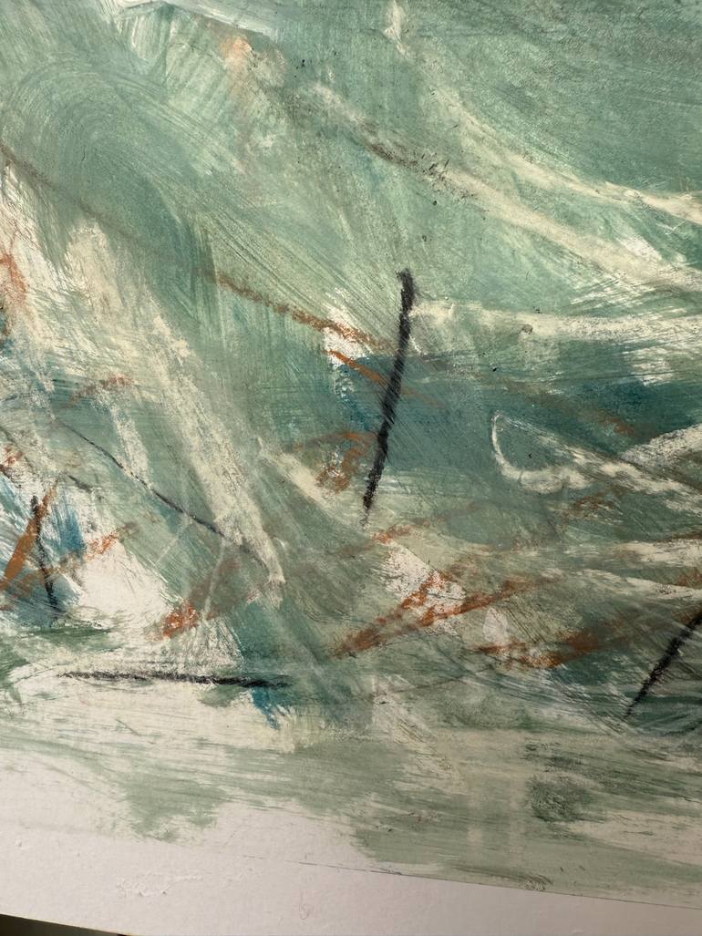 Original Abstract Expressionism Abstract Mixed Media by Iris Lehnhardt