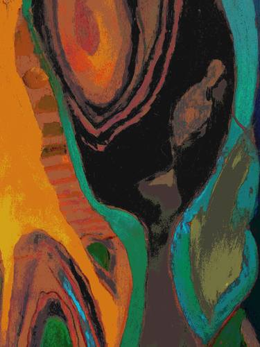 Original Abstract Expressionism Botanic Painting by Joseph Tany