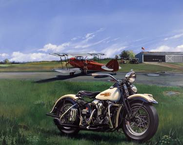 Original Motorcycle Paintings by Rich Thistle