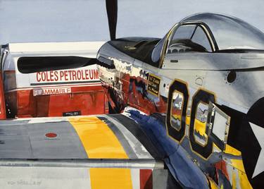 Original Fine Art Airplane Paintings by Rich Thistle