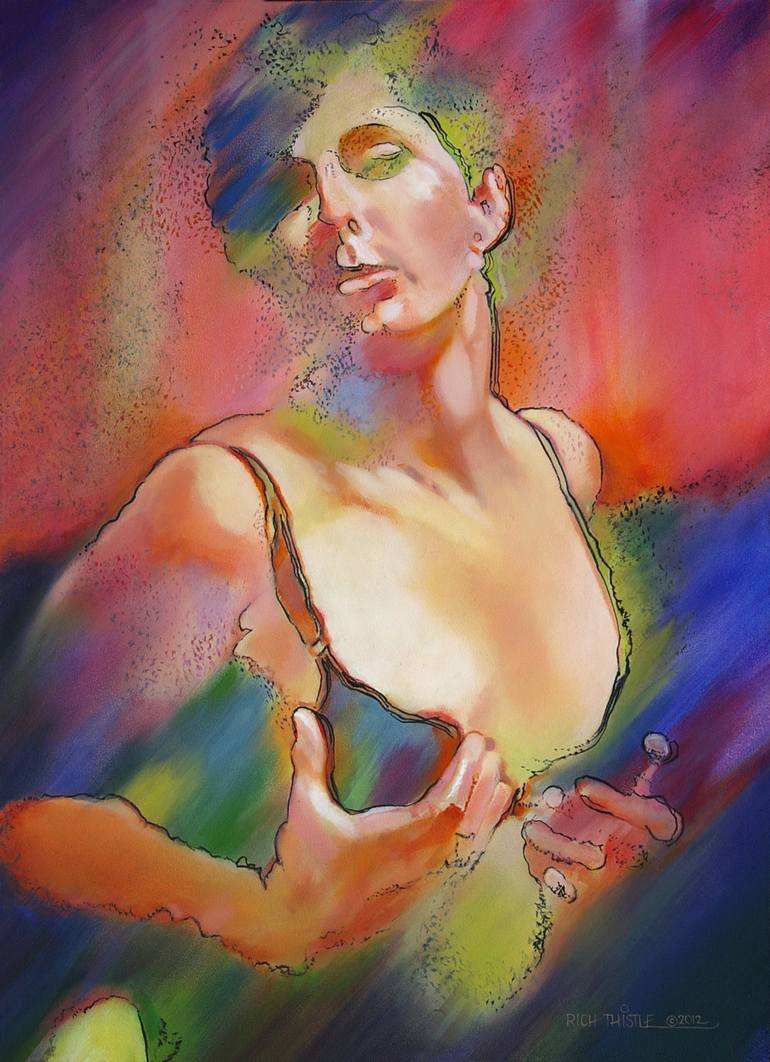 Original Figurative Erotic Paintings by Rich Thistle