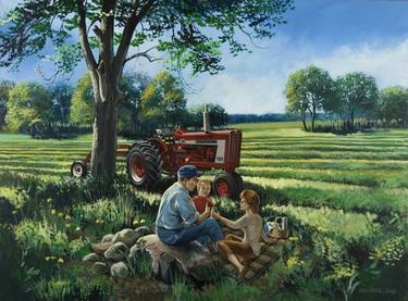 Original Rural life Paintings by Rich Thistle