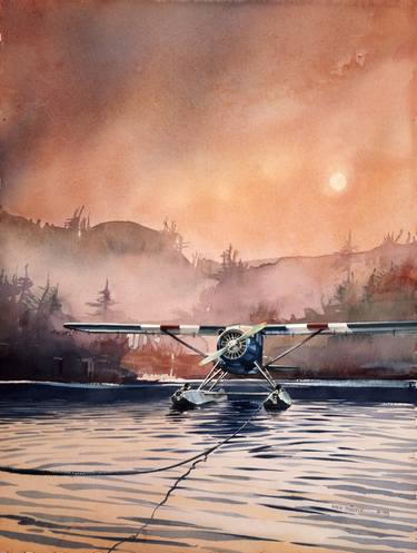 Original Fine Art Airplane Paintings by Rich Thistle