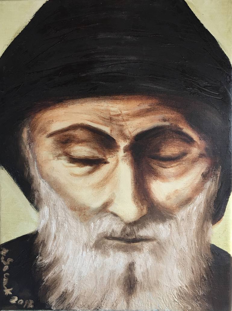 Saint Sharbel Saint Charbel Painting By Anna Saczuk Saatchi Art