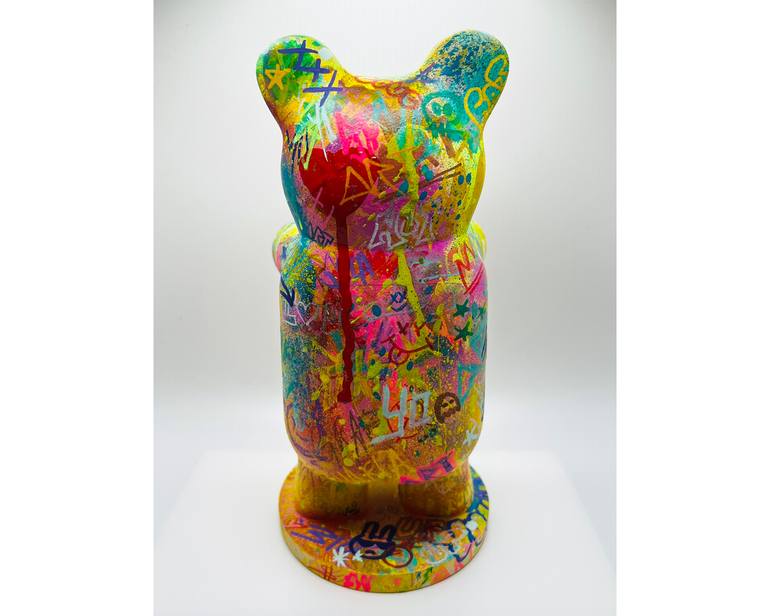 Original Pop Art Graffiti Sculpture by Sahara Novotna