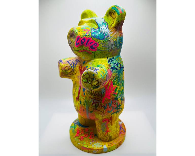 Original Pop Art Graffiti Sculpture by Sahara Novotna