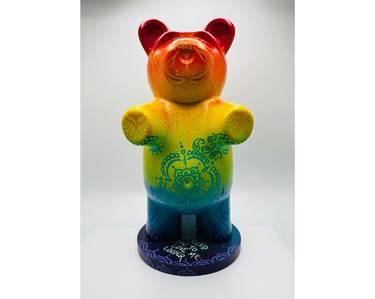 Saatchi Art Artist Sahara Novotna; Sculpture, “Love louder gummy bear” #art