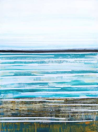 Original Abstract Expressionism Beach Paintings by Jenny Toft