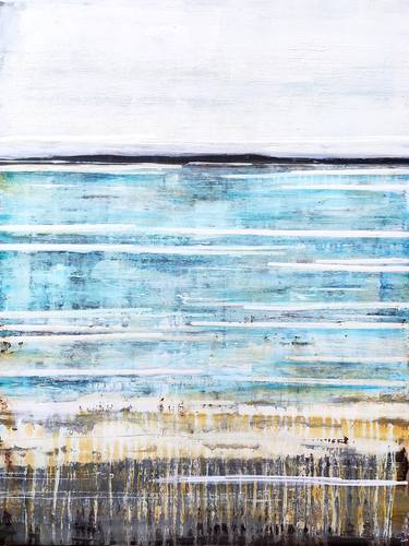 Original Abstract Beach Paintings by Jenny Toft