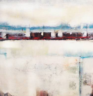 Print of Abstract Beach Paintings by Jenny Toft