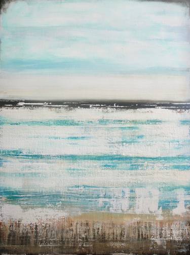 Print of Abstract Beach Paintings by Jenny Toft