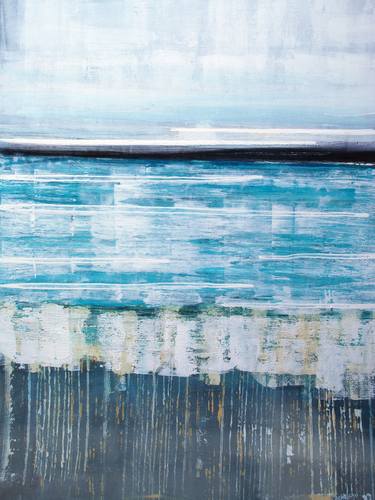 'Sailing The Blue 3'  By Jenny Toft Artist Seascape Beach Design thumb