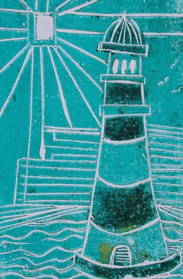 Print of Abstract Beach Printmaking by Jenny Toft