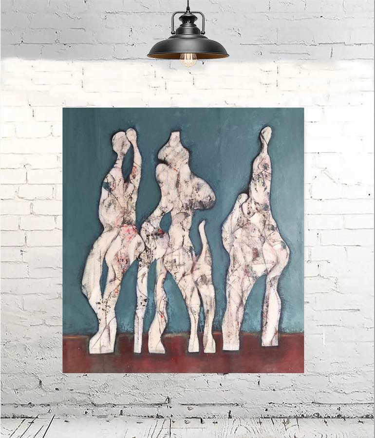 Original Abstract Expressionism Abstract Painting by Jenny Toft