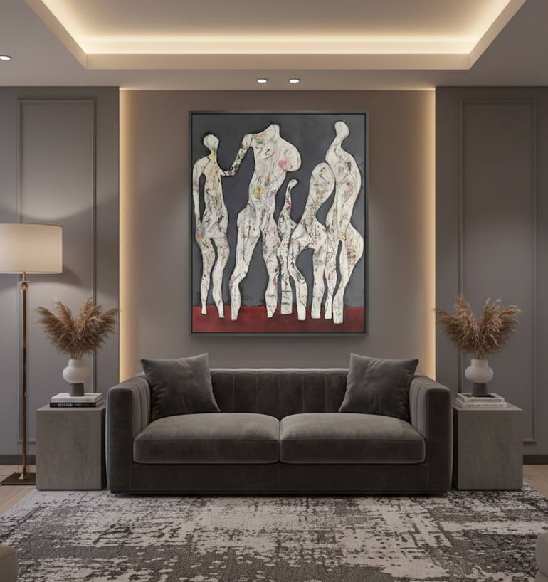 Original Abstract Expressionism Abstract Painting by Jenny Toft