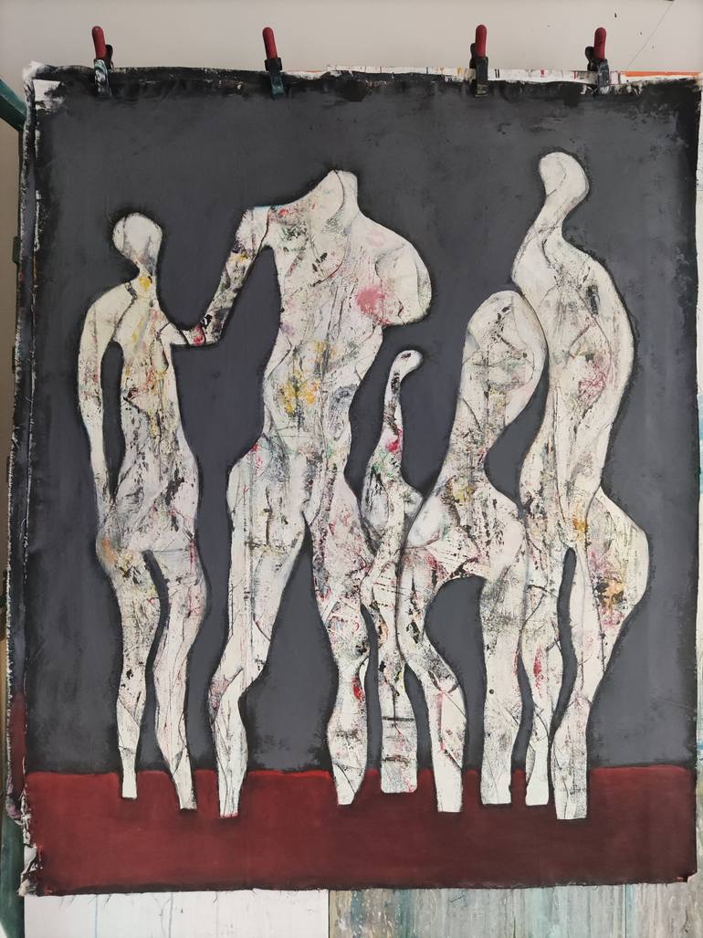 Original Abstract Expressionism Abstract Painting by Jenny Toft