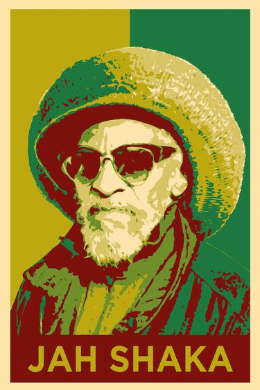 Jah Shaka - Red Gold and Green Poster - Limited Edition of 10 thumb