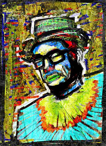 Print of Abstract Expressionism Portrait Mixed Media by Antoine Violleau