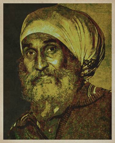Ras Ibi - Rastafari - Ethiopia - Vintage Pulp Poster - Limited Edition of 10 thumb