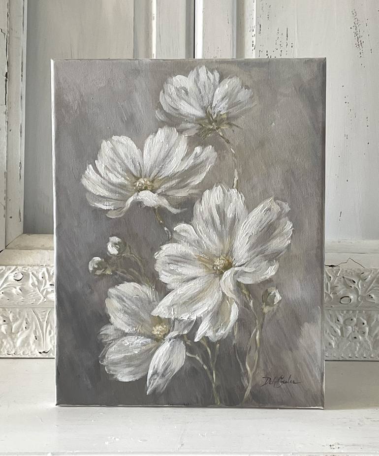 Original Expressionism Floral Painting by Debi Coules