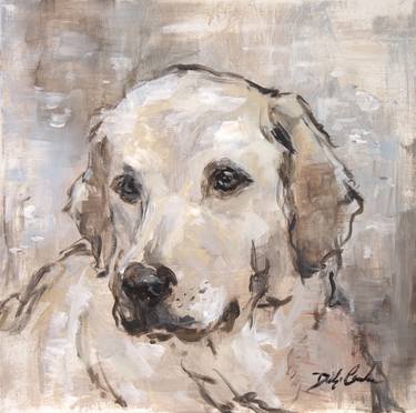 Original Impressionism Dogs Paintings by Debi Coules