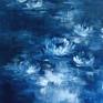 Inspired by the water lilies on my property. One night sitting out in the moonlight I felt completely at peace with myself and nature. Painted with an impressionist eye with a touch of the abstract.