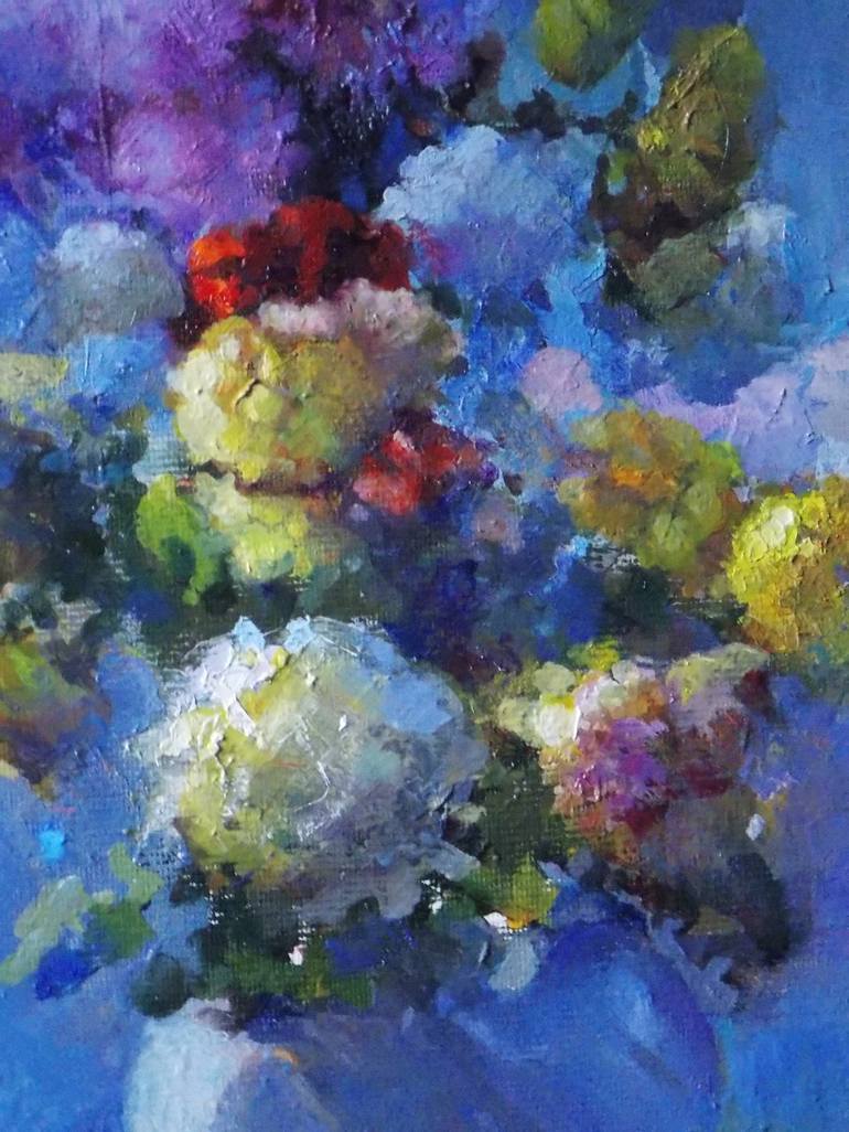 Original Floral Painting by Aderov Eugen