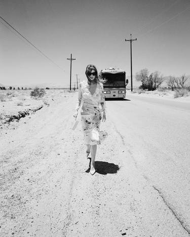 Angie Cavalli and Bus in the Mojave thumb