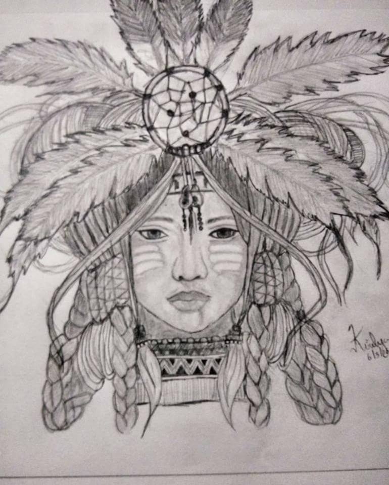 The Tribal People Drawing By Kirubagaran B Saatchi Art