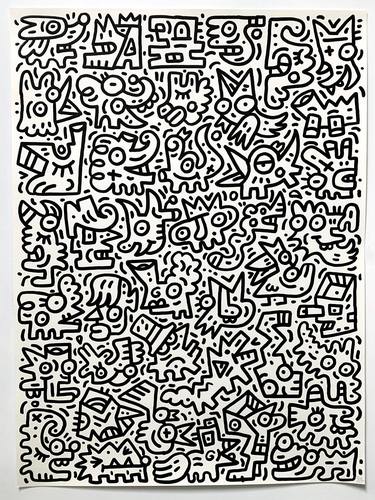 Saatchi Art Artist scott walker; Drawings, “Jeffica is waiting to enter the room” #art