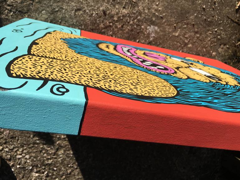 Original Folk Graffiti Painting by Scott Walker