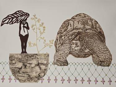 Original Figurative Animal Printmaking by Katja Ochoa Molano