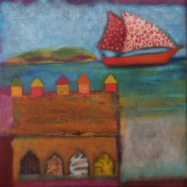 Original Boat Paintings by Katja Ochoa Molano