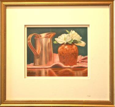 Still Life With Fruit, Pitcher, and Cup Painting by Anastasia Zinkerman