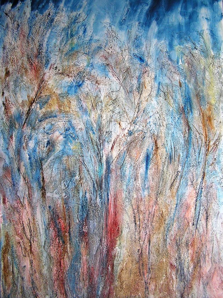 Field of Trees Painting by Graham McBride | Saatchi Art