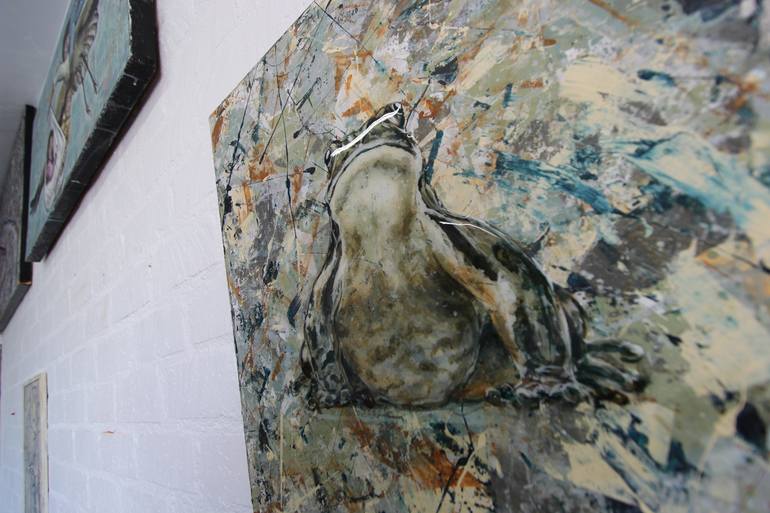Original Abstract Animal Painting by Chalavie V